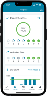 screenshot of Wellframe maternity care app